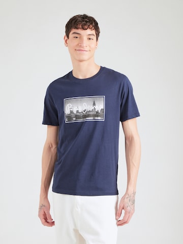 Pepe Jeans T-Shirt 'EMMETT' in Blau: Vorderseite