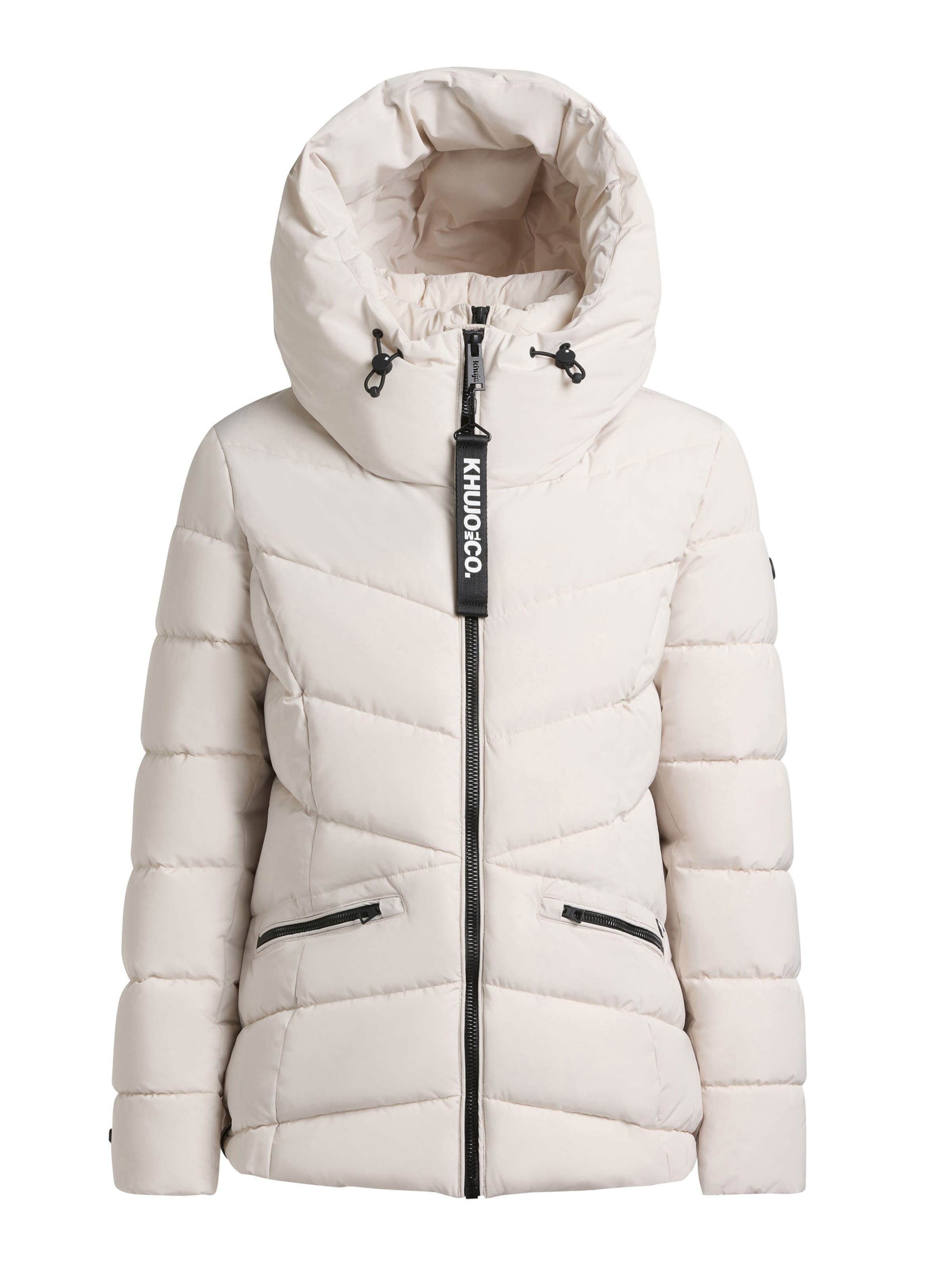 khujo Winterjas 'Hersch2' in Wit: voorkant