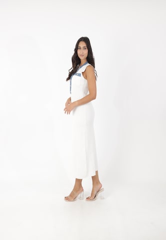 Abito in maglia di Elara in bianco