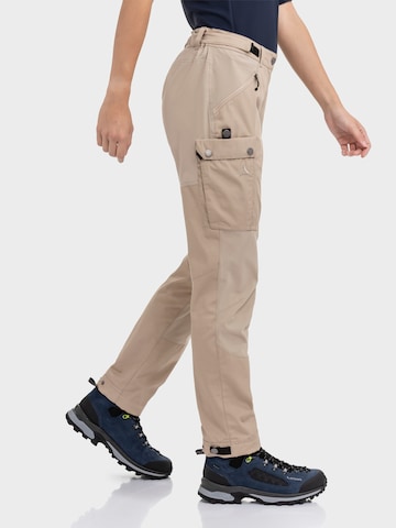 Schöffel Regular Outdoor trousers 'Style Maghera' in Beige