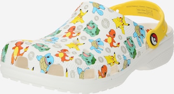 Crocs قبقاب 'Classic Pokemon' بلون أبيض: الأمام