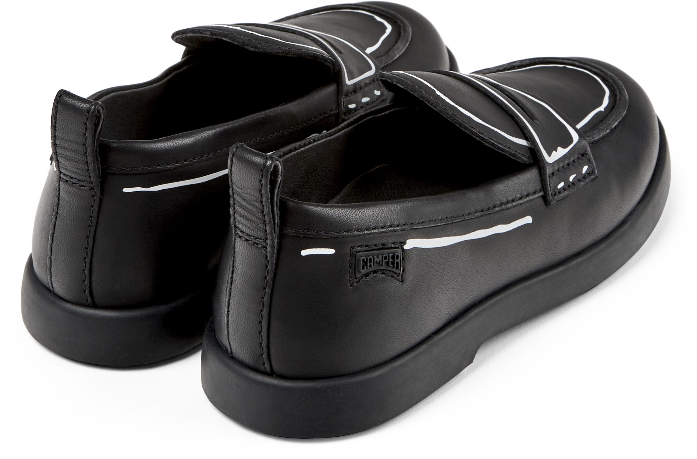 CAMPER Ballerina's in Zwart