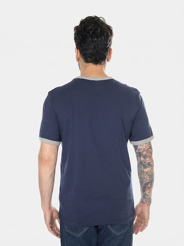 T-Shirt 'New York Yankees Fundamental SS Tee navy/grey' Fanatics en bleu