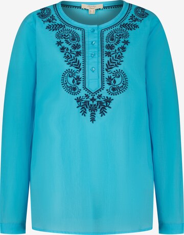 October Blouse in Blue: front