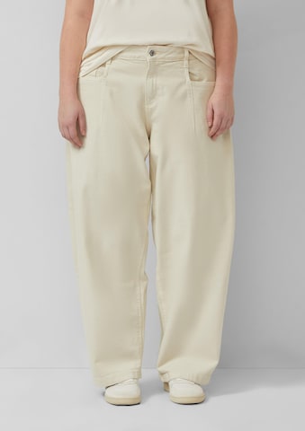 QS Regular Jeans-Hose in Beige: Vorderseite