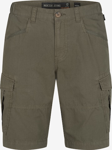 INDICODE JEANS Shorts 'Dreier' in Grün: Vorderseite