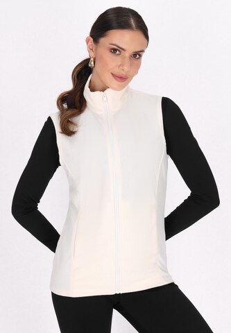 faina Athlsr Bodywarmer in Wit: voorkant