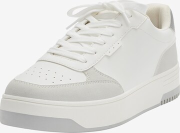 Pull&Bear Platform trainers in Grey: front