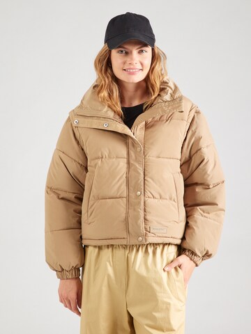 Veste mi-saison Sixth June en beige : devant