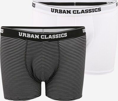 Urban Classics Plus Size Boxers en noir / blanc, Vue avec produit