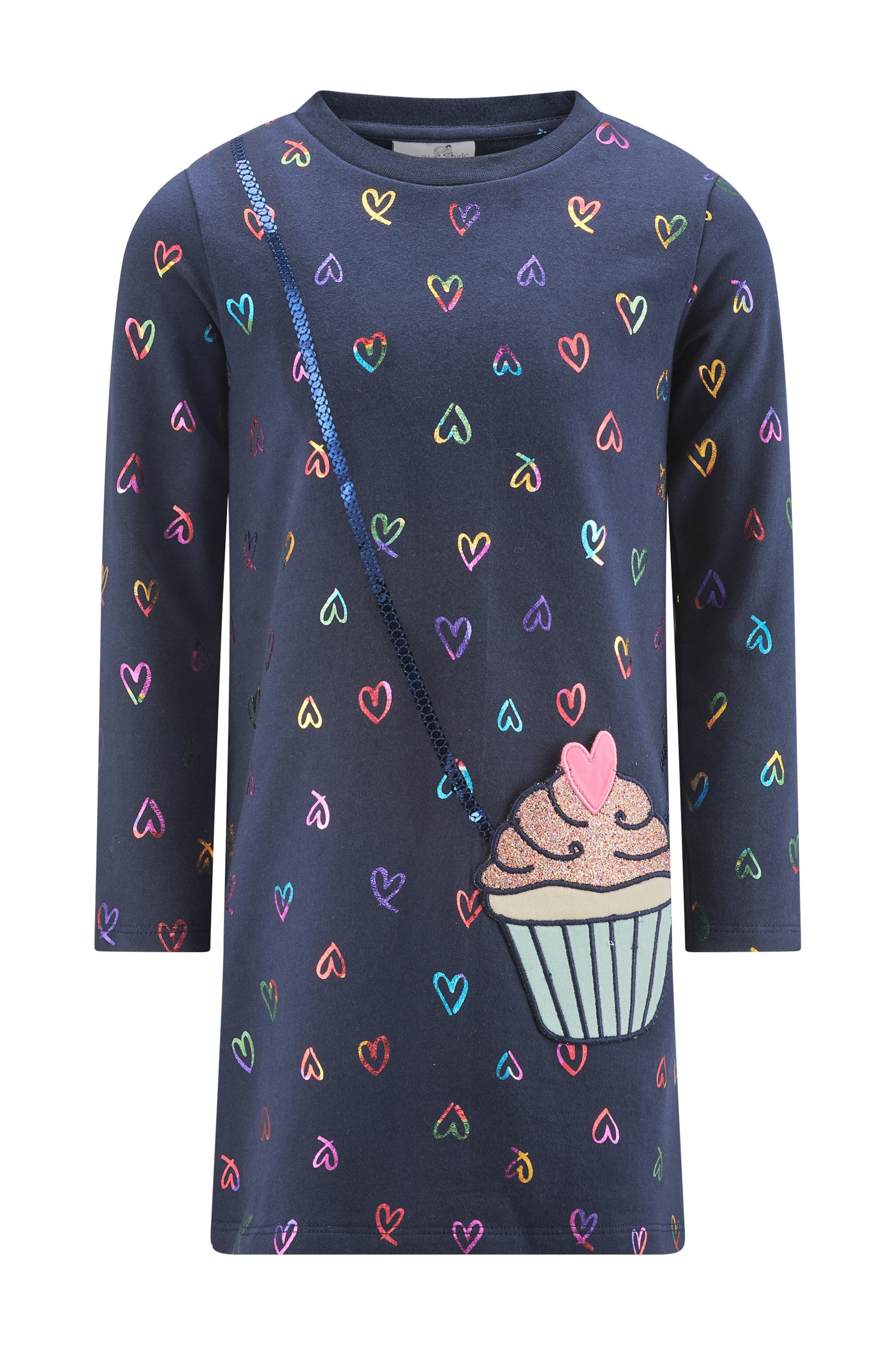Rochie de la happy girls pe albastru: față