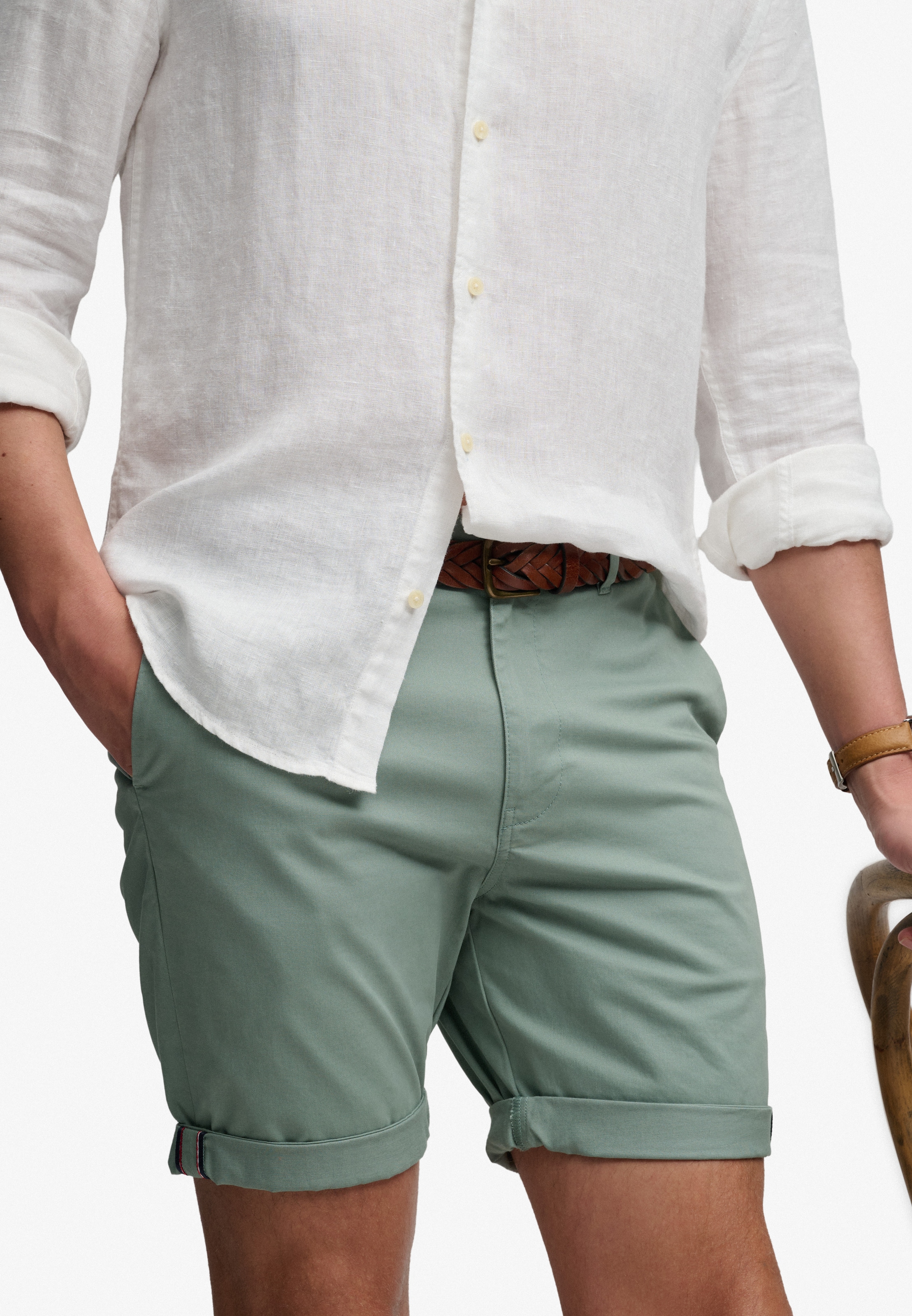 Superdry & Co Slimfit Chino in Groen