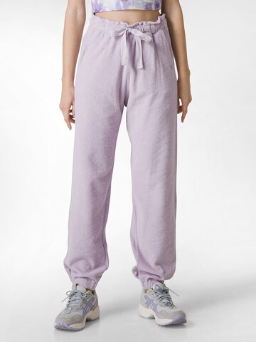 DEHA Tapered Sportbroek in Lila: voorkant