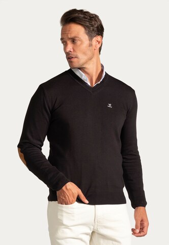Sir Raymond Tailor Strickpullover 'Los Angeles' in Schwarz