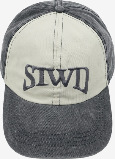 Pull&Bear Lippalakki 'STWD' värissä musta / offwhite, Tuotenäkymä