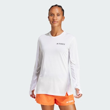 ADIDAS TERREX Functioneel shirt 'Xperior' in Wit: voorkant