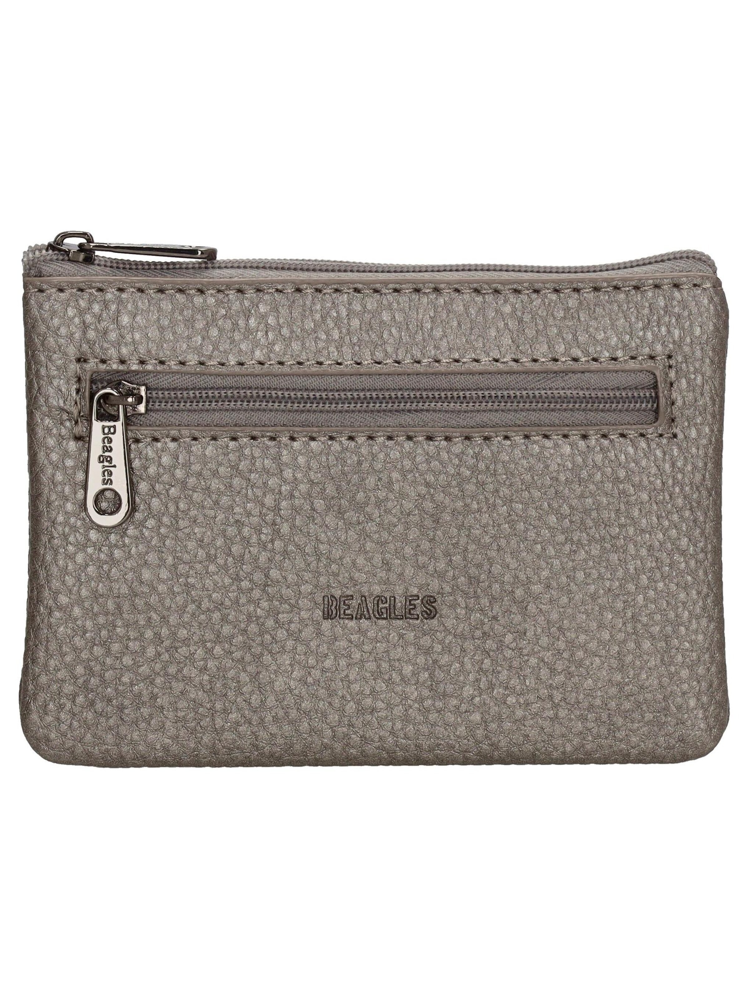 Beagles Wallet in Silver: front