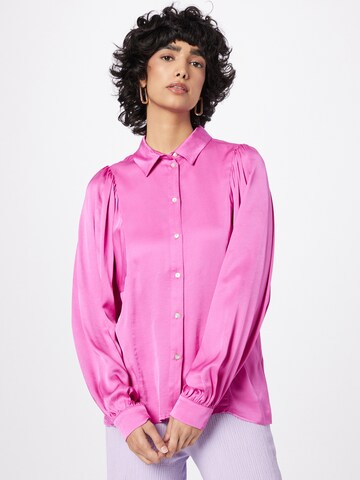 Camicia da donna di POM Amsterdam in rosa: frontale