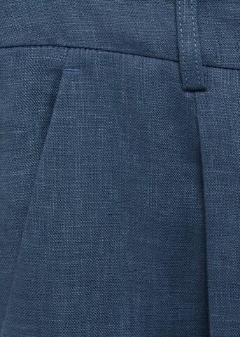 MANGO Regular Bundfaltenhose 'Brunoli' in Blau