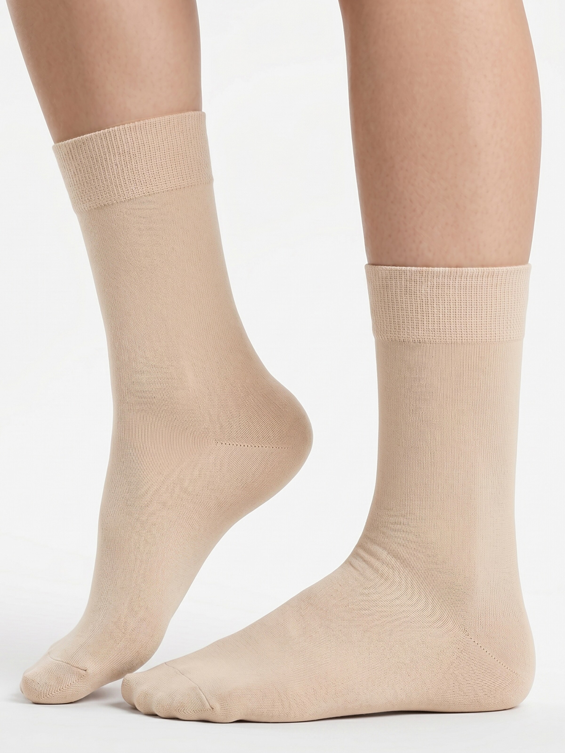 footstar Socken 'EVERYDAY!'‌‌‌‌‌ in Beige: Vorderseite