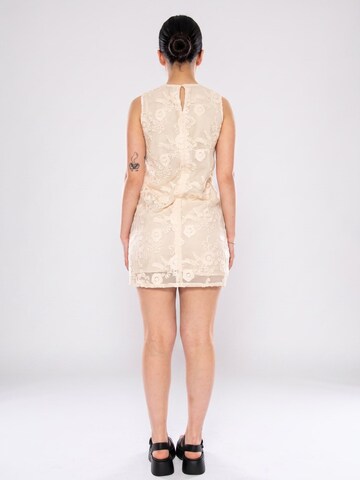 wild pony Dress 'SHORT DRESS 100% ECRU COTTON' in Beige