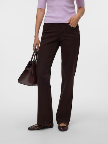 VERO MODA - Pierna ancha Vaquero 'VMVanessa' en marrón: frente