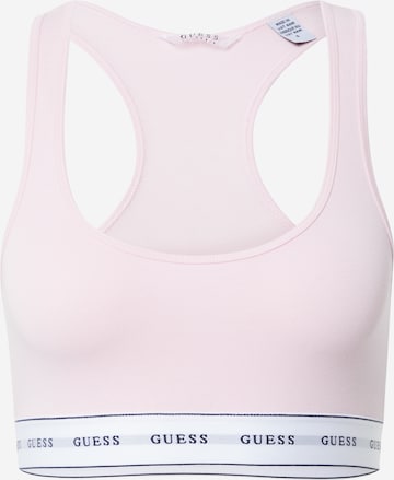 GUESS Sports Bra in Pink: front