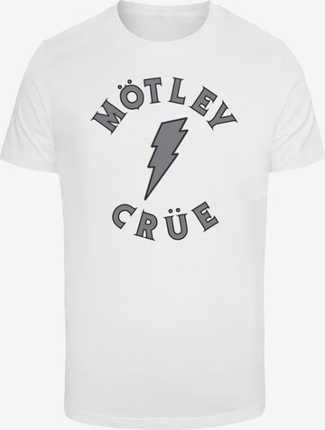 Merchcode T-Shirt 'Motley Crue - Bolt World Tour' in Weiß: predná strana