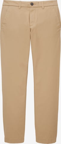 Pantalon chino TOM TAILOR en beige : devant