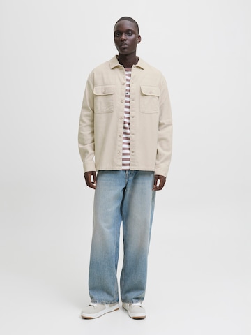 Fit confort Chemise 'JJECHARGE' JACK & JONES en beige