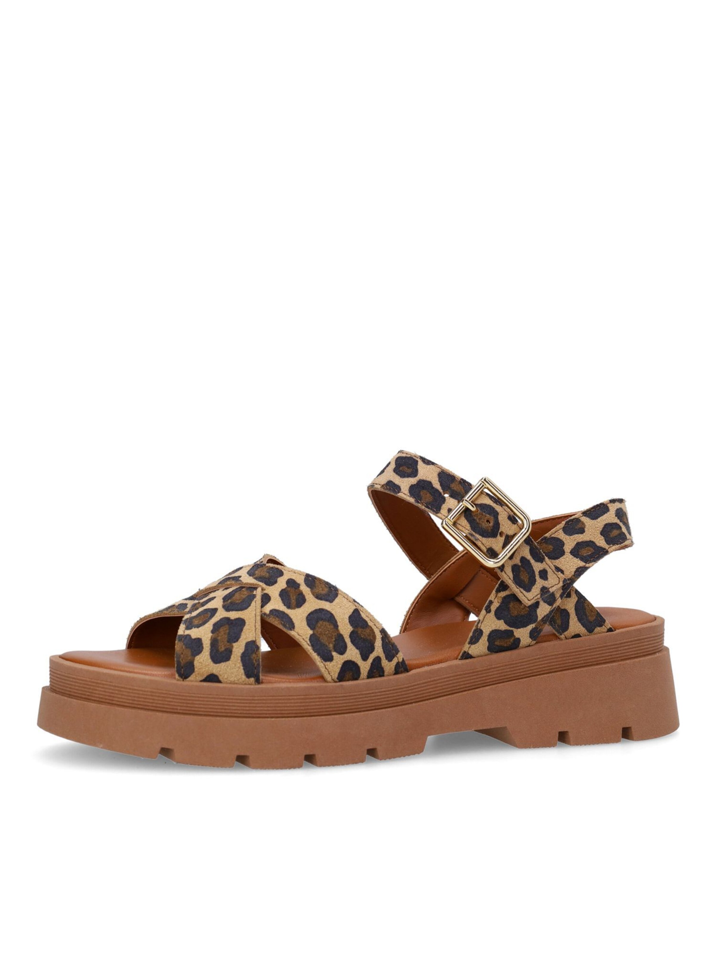 MANFIELD Sandals in Beige: front