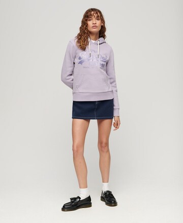 Superdry - Sweatshirt em roxo