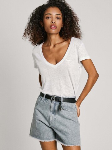 Maglietta 'Megan' di Pepe Jeans in bianco: frontale