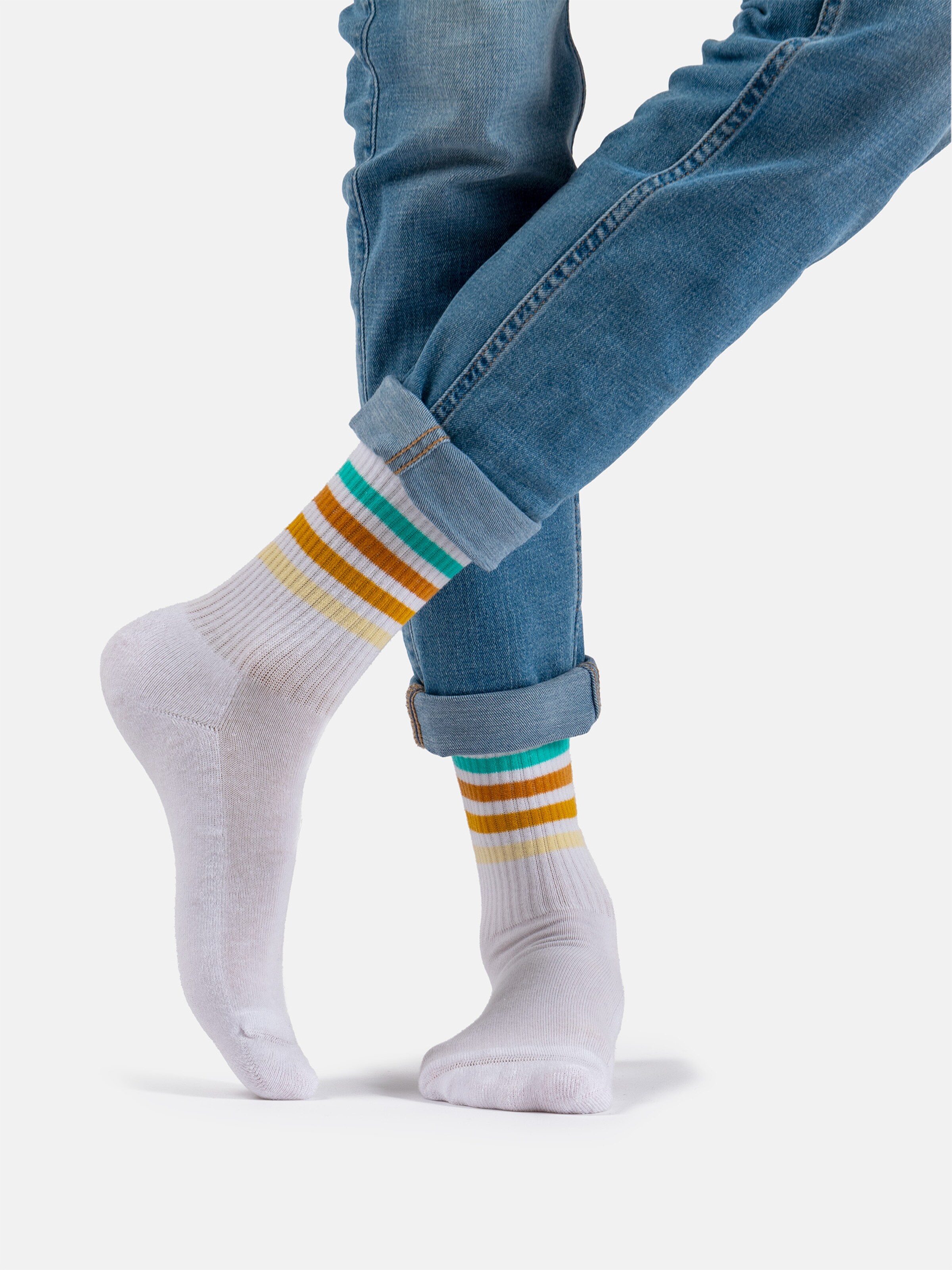Occulto Sports socks 'Roger' in White: front