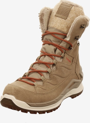 Boots 'Winterboot Damen Calceta EVO GTX Ws dune Echtleder in beige' LOWA en beige : devant