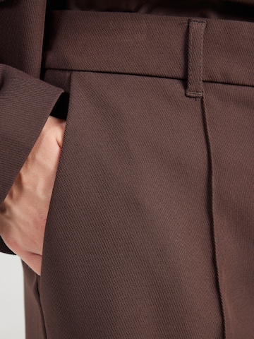 Wide Leg Pantalon à plis s.Oliver BLACK LABEL en marron