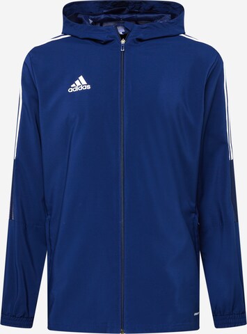 ADIDAS SPORTSWEAR Skinny Trainingsjacke 'Tiro 21' in Blau: predná strana