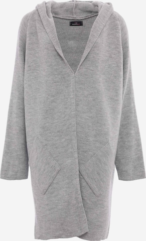 Zwillingsherz Fleece Jacket in Grey: front