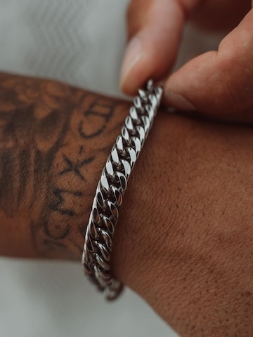 SERASAR Armband 'Cuban' in Silber