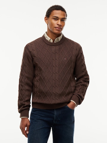 Tommy Jeans Pullover in Braun: Vorderseite