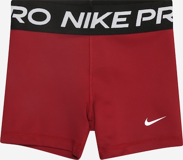 NIKE Spordipüksid 'Pro', värv punane: eest vaates