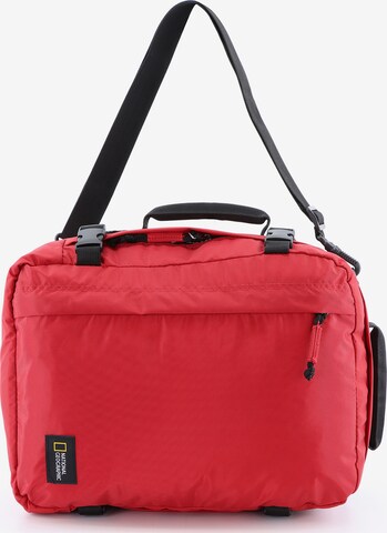 National Geographic Backpack 'Hybrid' in Red: front