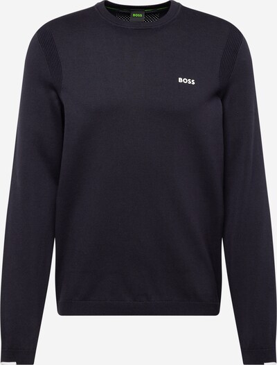 BOSS Пуловер 'Ever-X' в тъмносиньо / мръсно бяло, Преглед на продукта