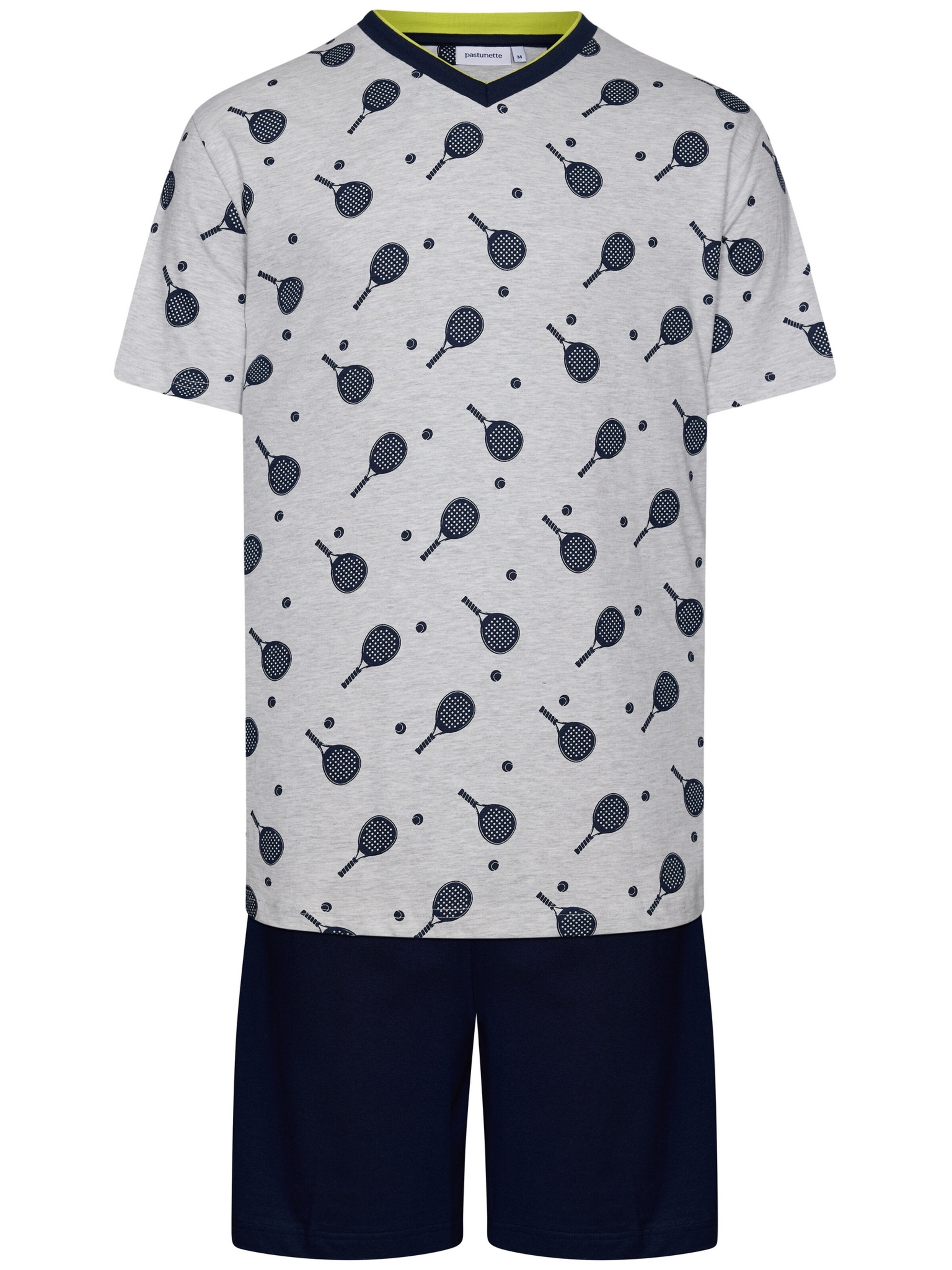 Pyjama court 'Shortama' Pastunette en gris : devant
