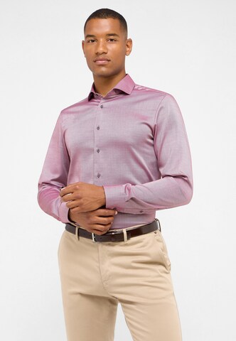 ETERNA Slim fit Business shirt in Red: front