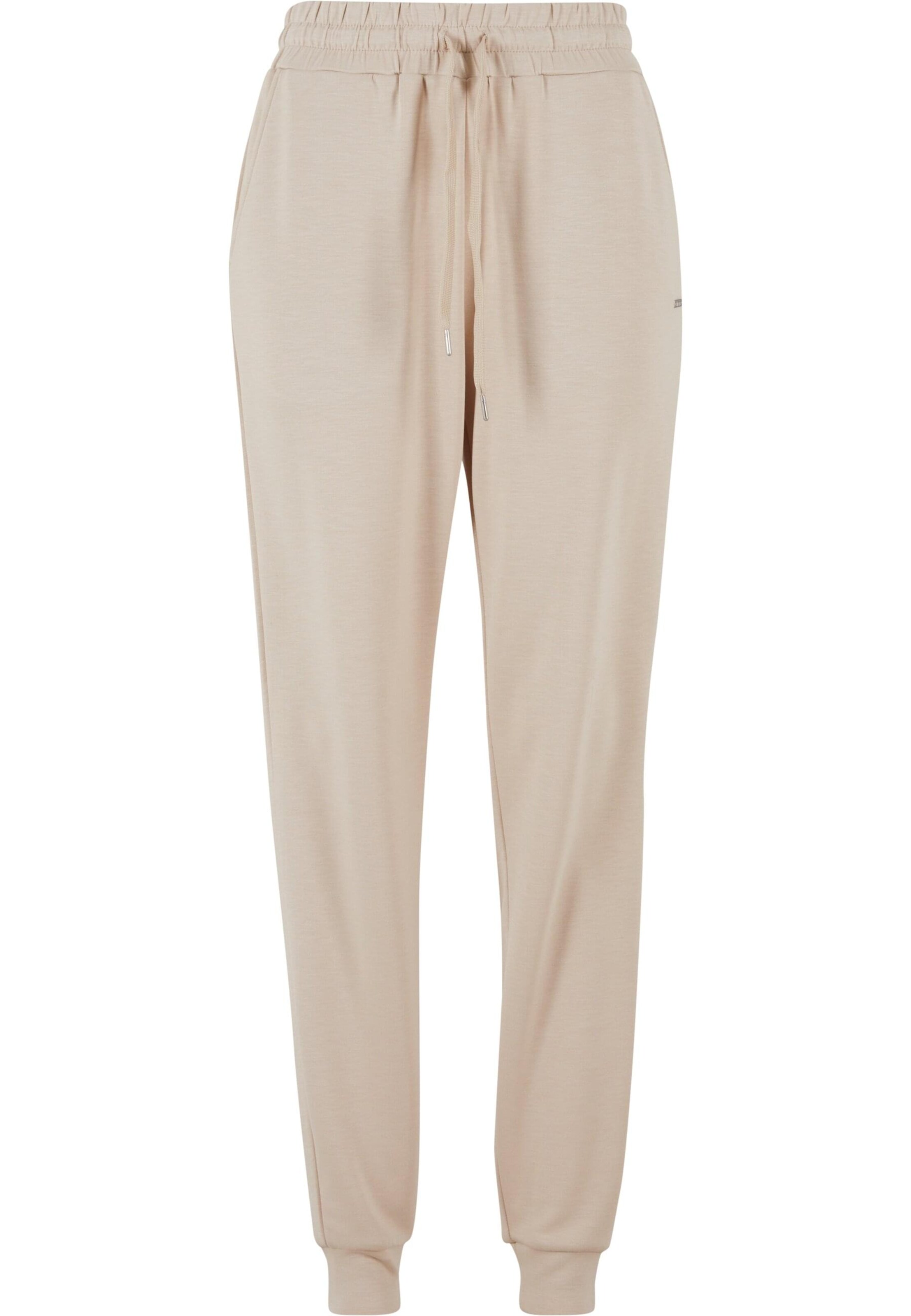 Aim'n Tapered Broek in Beige: voorkant