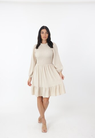 Elara Kleid in Beige