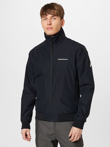 PEAK PERFORMANCE Outdoorjacke 'Coastal' in Schwarz: predná strana