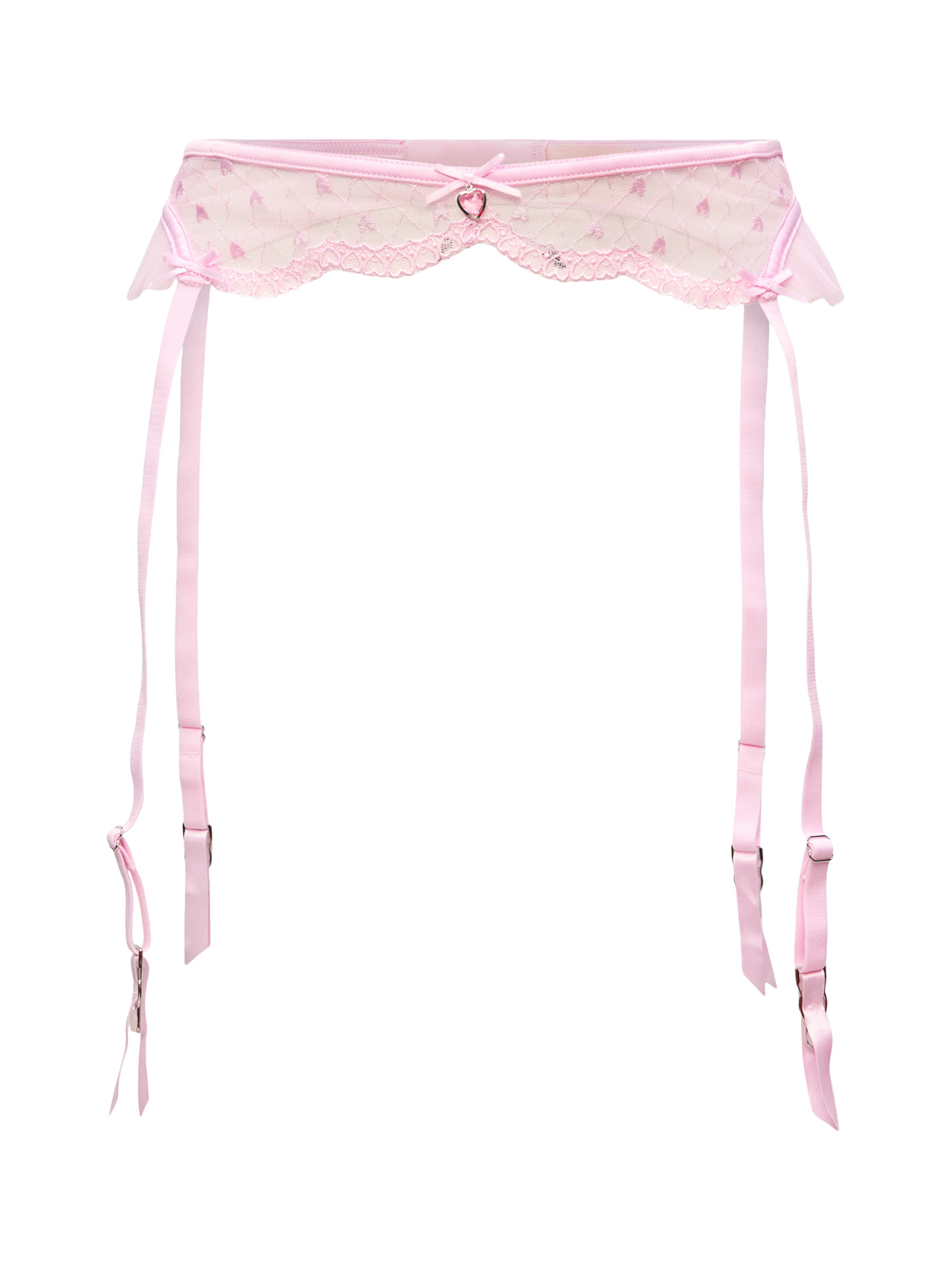 Hunkemöller Jarretels 'Cordelie' in Roze: voorkant