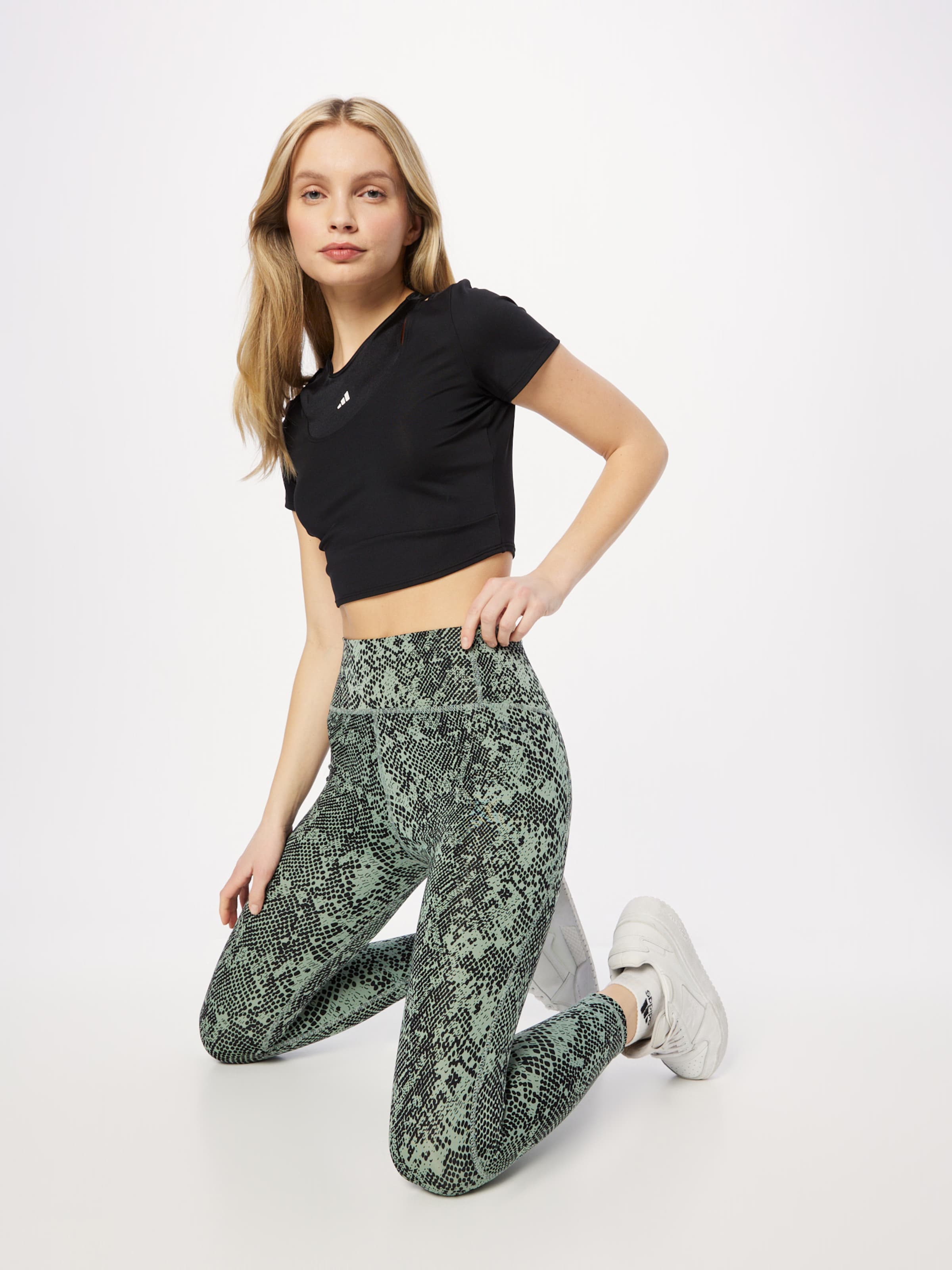 Khaki adidas hotsell leggings and top